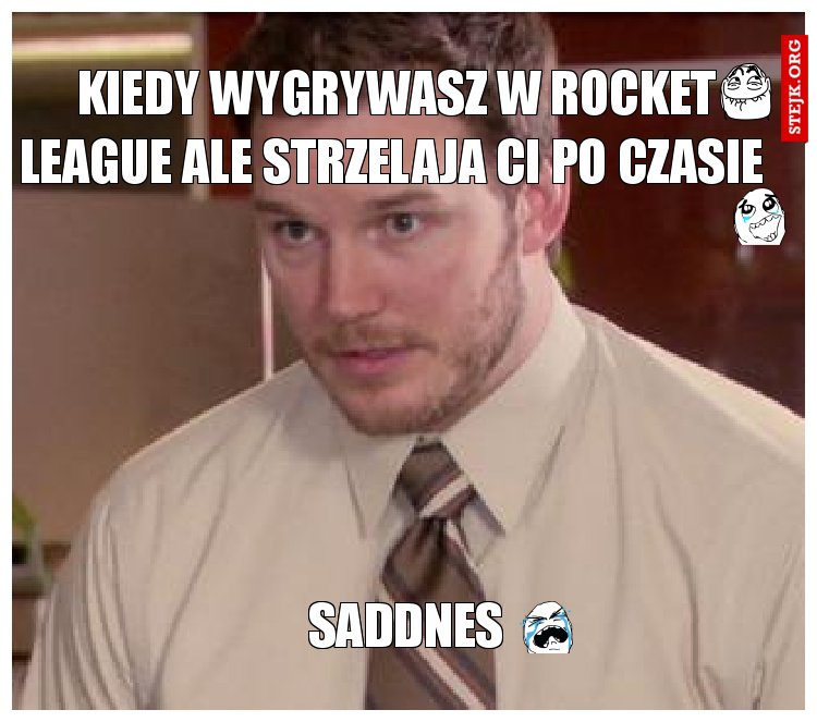 kiedy wygrywasz w rocket league ale strzelaja ci po czasie 