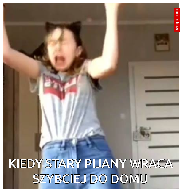 Kiedy stary pijany wraca szybciej do domu