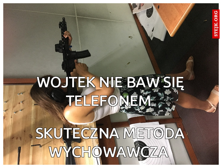 Wojtek nie baw się telefonem 