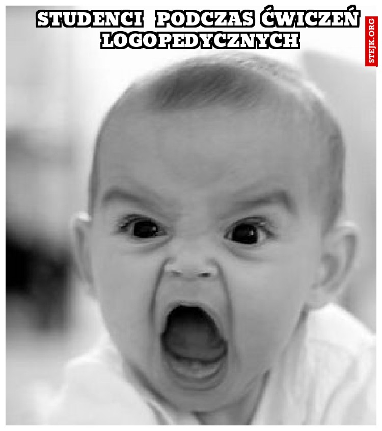 studenci  podczas ćwiczeń logopedycznych