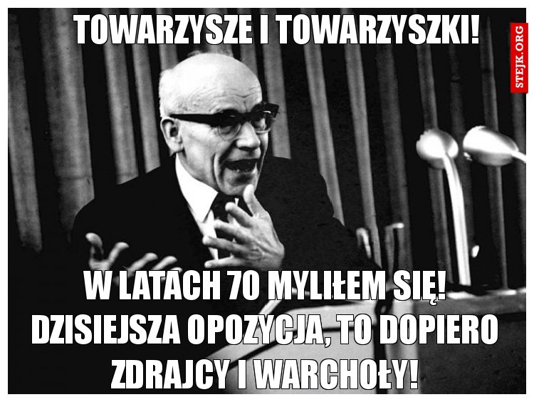 Towarzysze i towarzyszki!