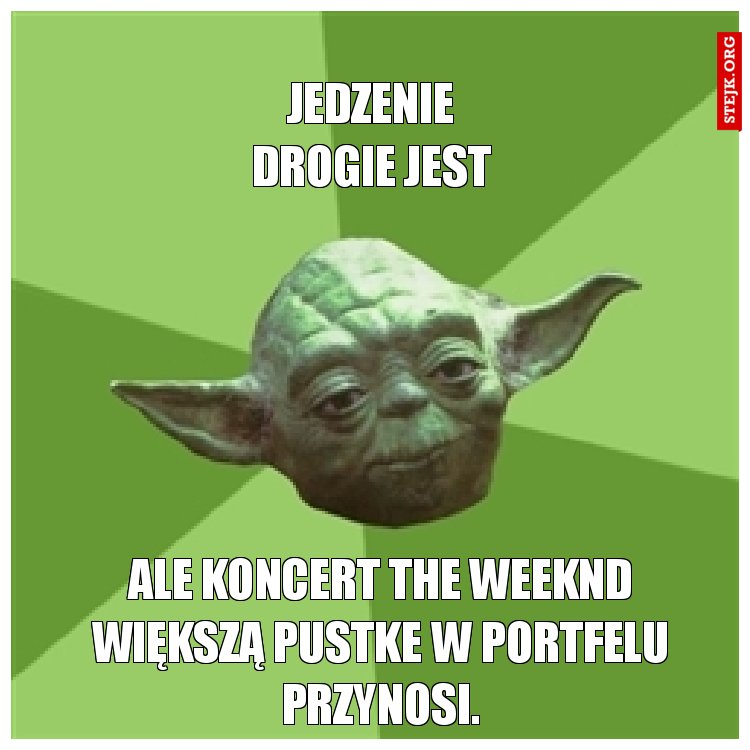 Jedzenie DROGIE JEST