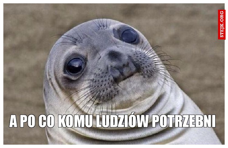 A po co komu ludziów potrzebni