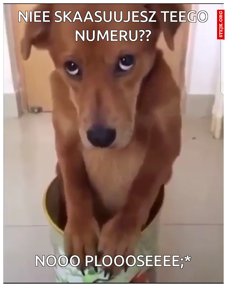 Niee skaasuujesz teego numeru??