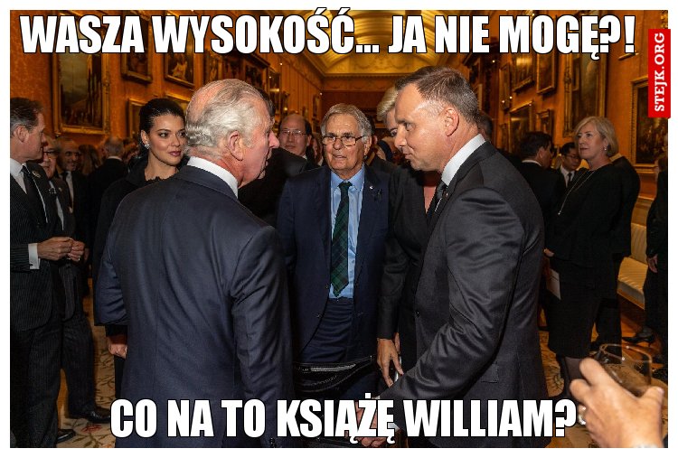 Wasza wysokość... Ja nie mogę?!