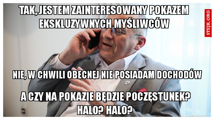 Tak, jestem zainteresowany pokazem ekskluzywnych myśliwców