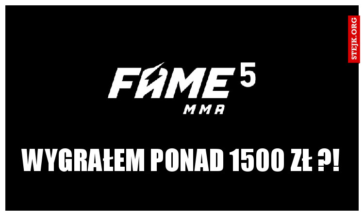 Wygrałem ponad 1500 zł ?!