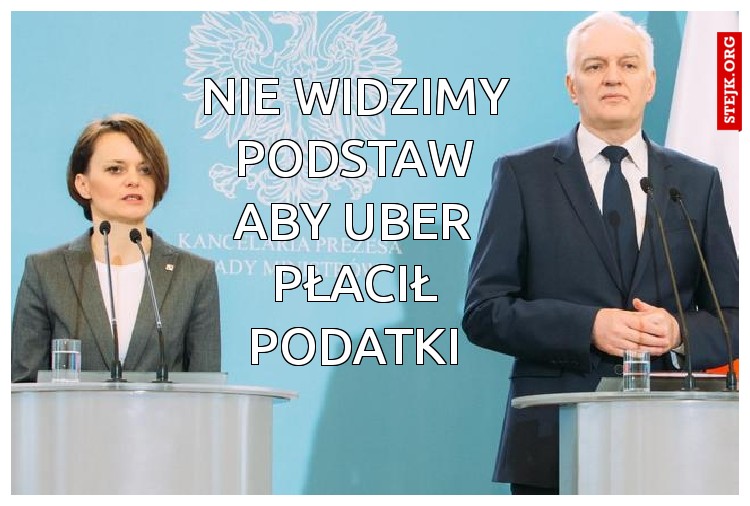 Nie widzimy podstaw aby uber płacił podatki