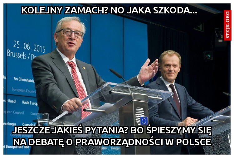 Kolejny zamach? No jaka szkoda...