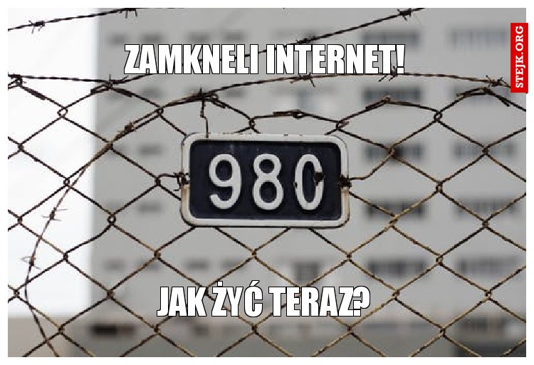Zamkneli Internet!
