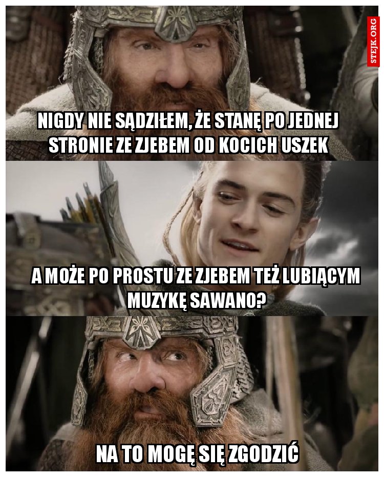NIGDY NIE SĄDZIŁEM, ŻE STANĘ PO JEDNEJ STRONIE ZE ZJEBEM OD KOCICH USZEK