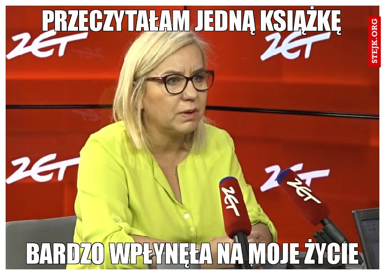 Przeczytałam jedną książkę