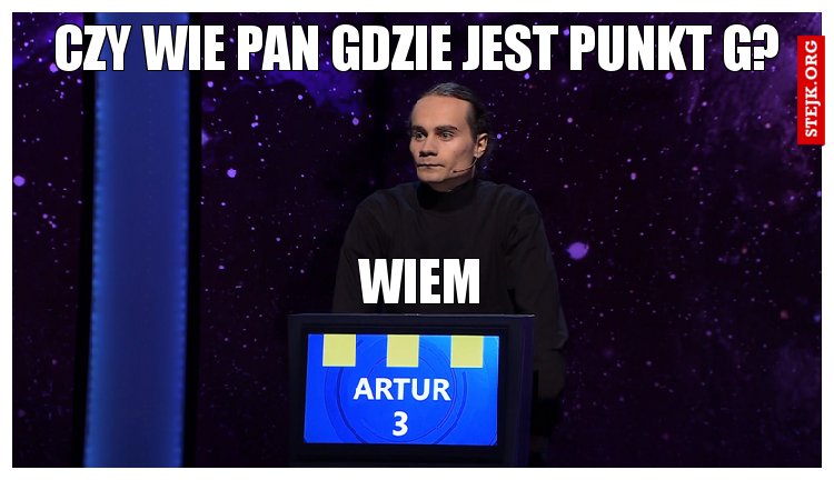 CZY wie Pan gdzie jest punkt g?