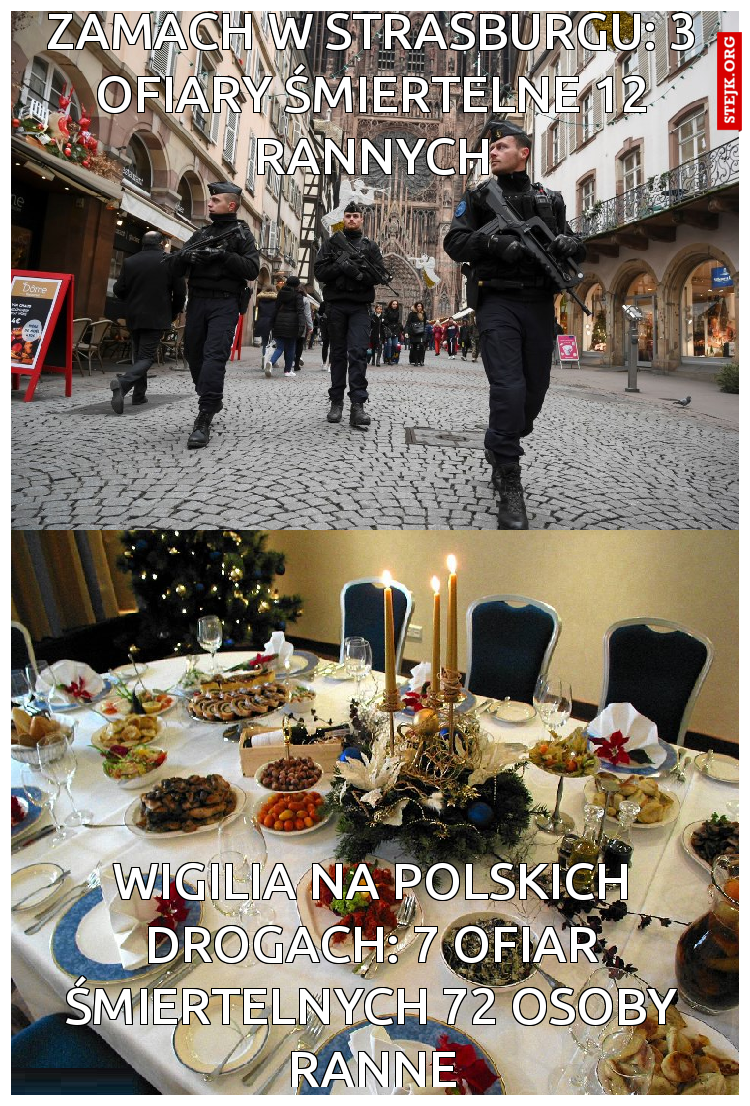 Zamach w Strasburgu: 3 ofiary śmiertelne 12 rannych