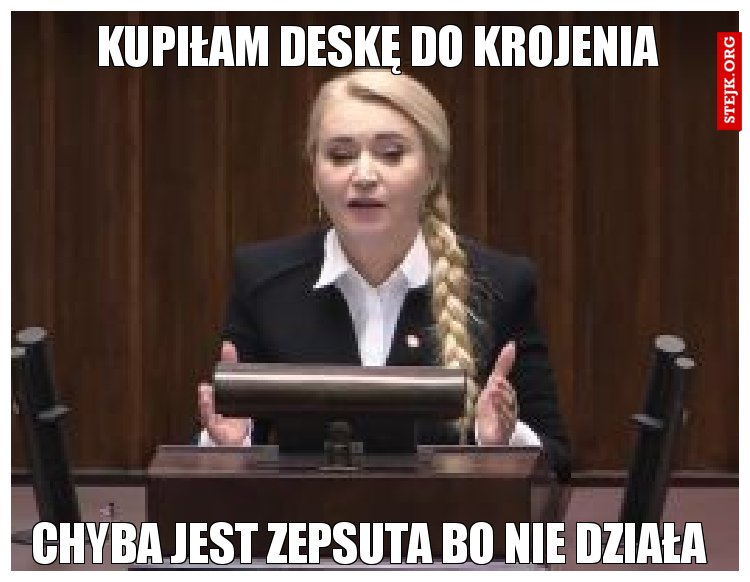 Kupiłam deskę do krojenia