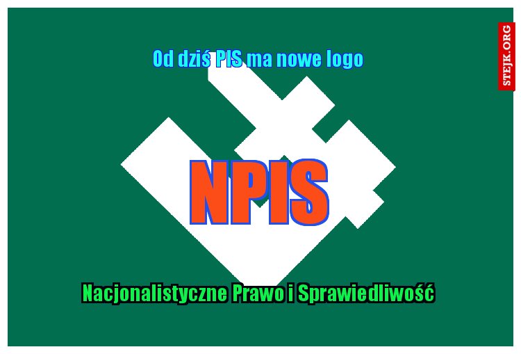 Od dziś PIS ma nowe logo