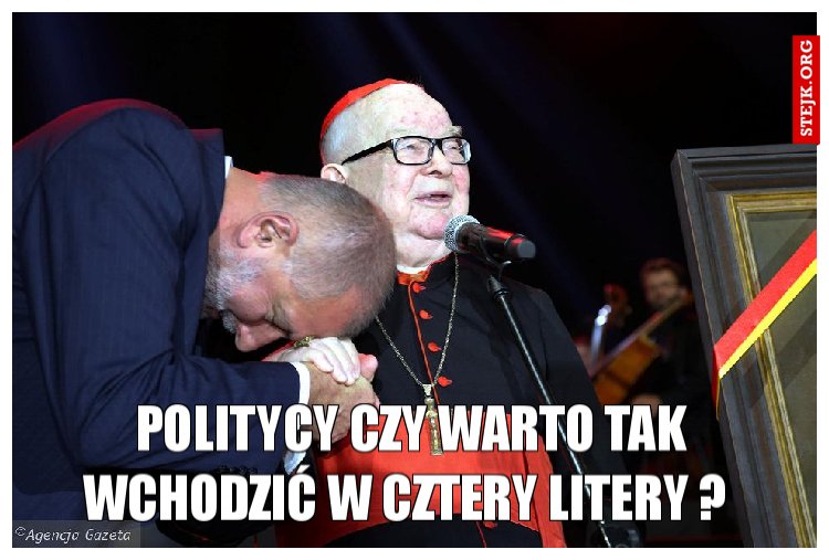 politycy czy warto tak wchodzić w cztery litery ? 
