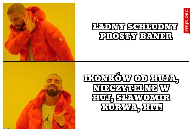 ŁAdny schludny prosty baner