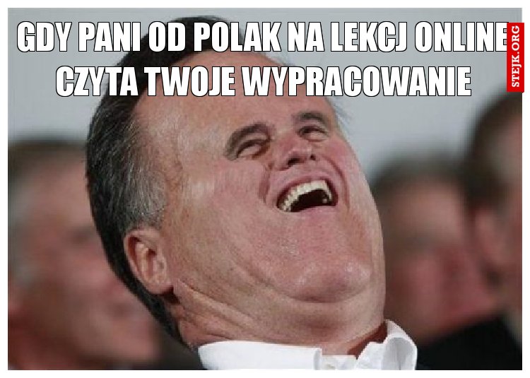 gdy pani od polak na lekcj online czyta twoje wypracowanie