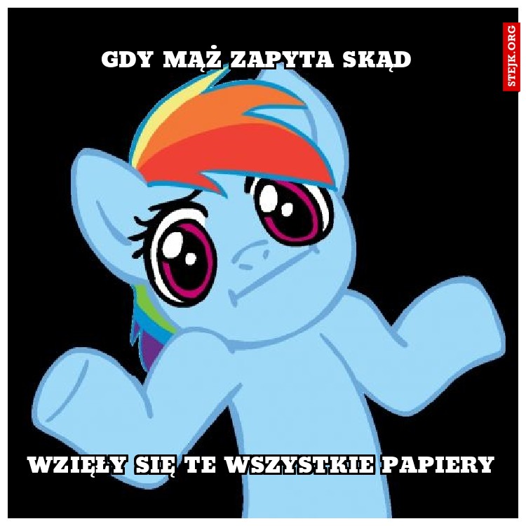 gdy mąż zapyta skąd 