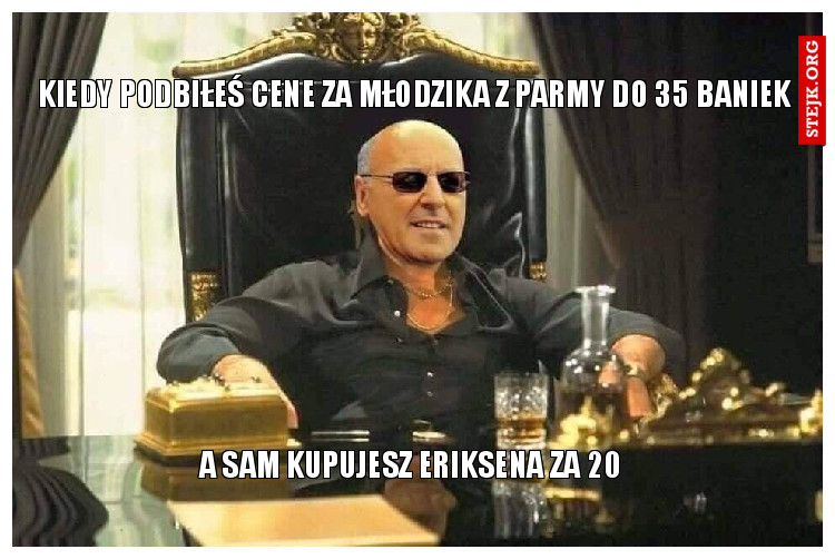 KIEDY PODBIŁEŚ CENE ZA MŁODZIKA Z PARMY DO 35 BANIEK