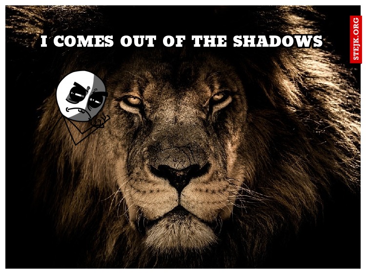 i comes out of the shadows