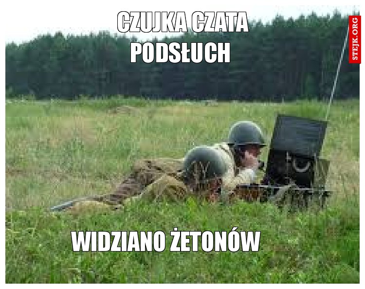 CZUJKA CZATA PODSŁUCH 