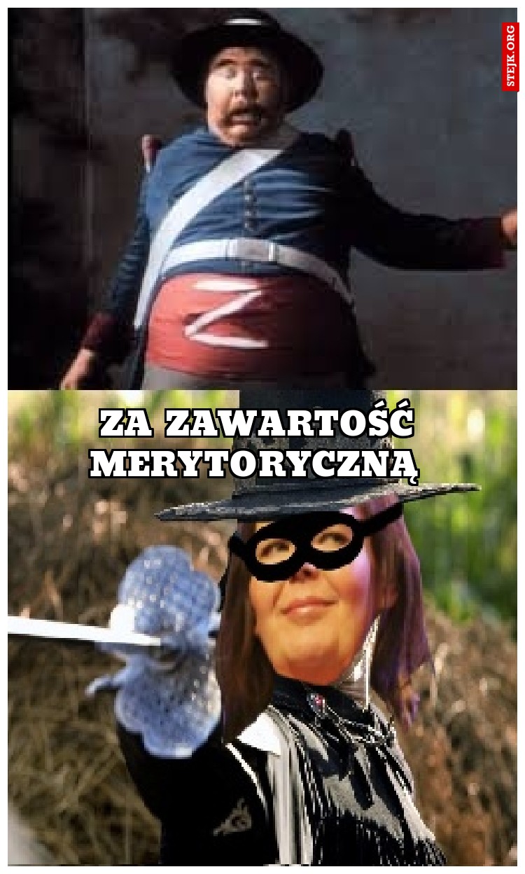 Za zawartość merytoryczną 