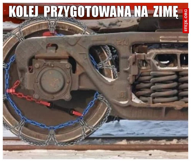 KOLEJ  PRZYGOTOWANA NA  ZIMĘ