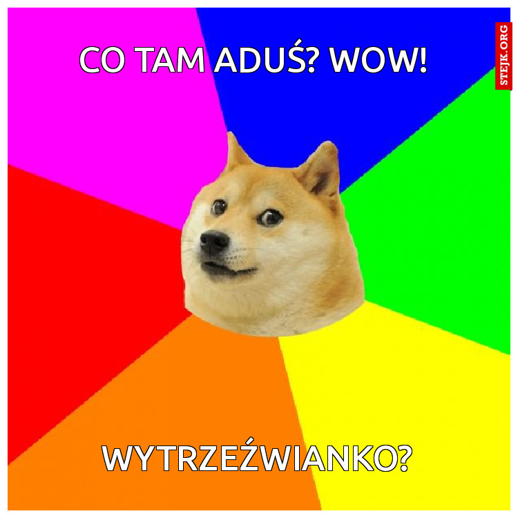 Co tam Aduś? Wow!