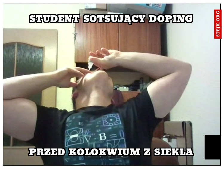 Student sotsujący doping