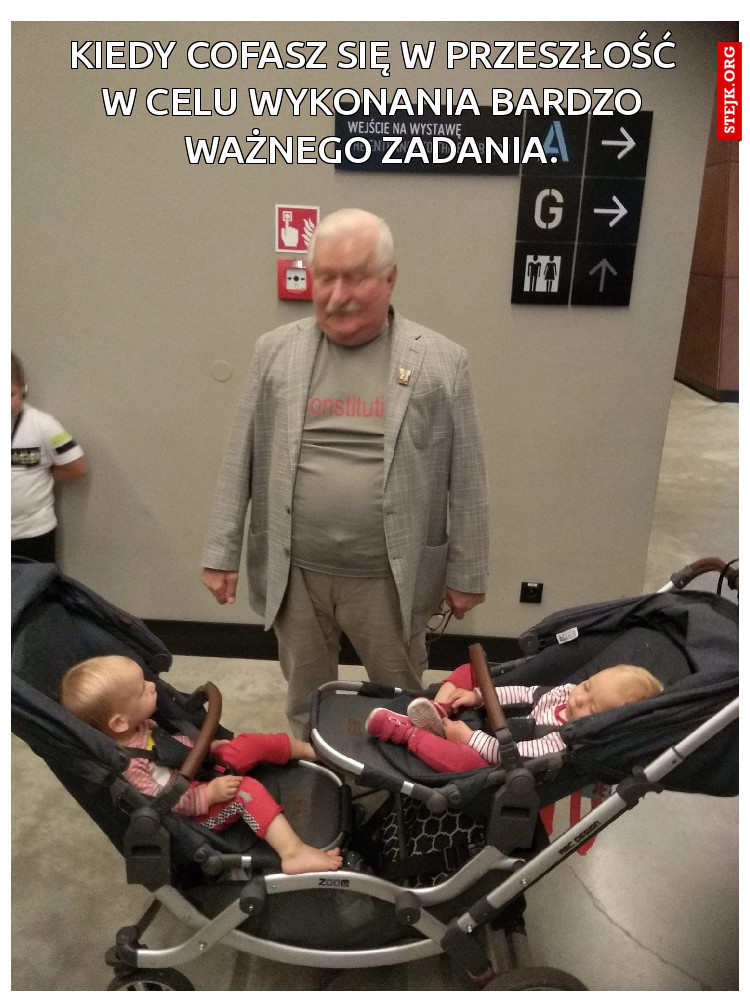Kiedy cofasz się w przeszłość w celu wykonania bardzo ważnego zadania.