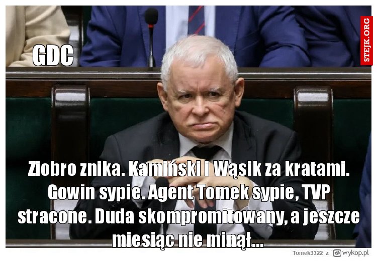 Ziobro znika. Kamiński i Wąsik za kratami. Gowin sypie. Agent Tomek sypie, TVP stracone. Duda skompromitowany, a jeszcze miesiąc nie minął… 