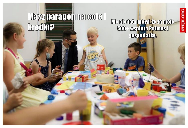 Masz paragon na cole i kredki?