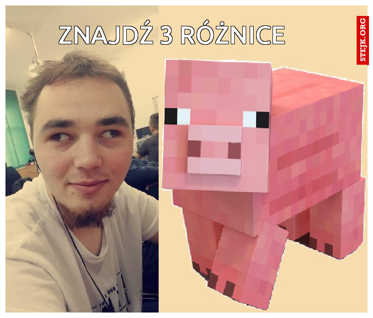 znajdź 3 różnice