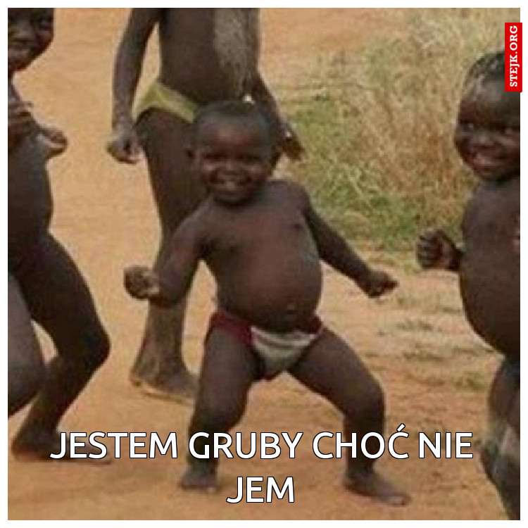 JESTEM GRUBY CHOĆ NIE JEM