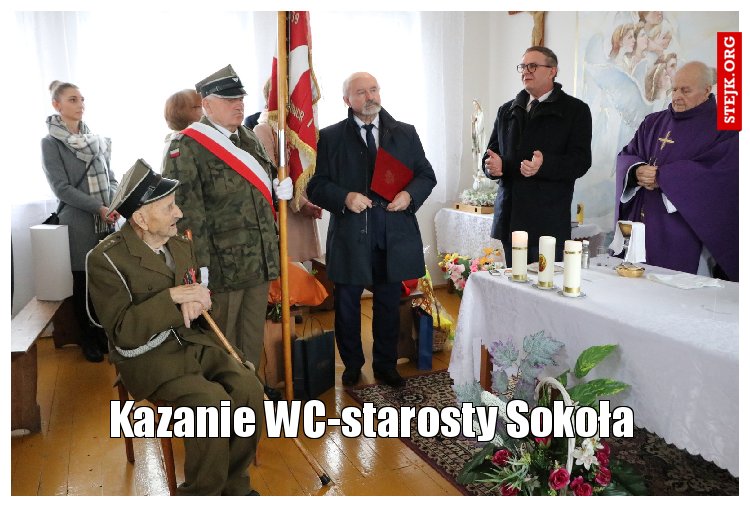 Kazanie WC-starosty Sokoła