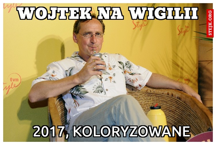 Wojtek na wigilii