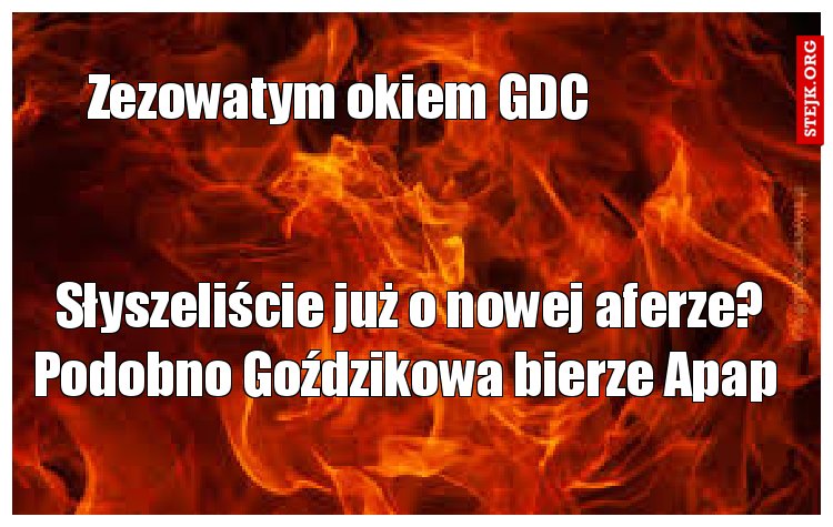 Słyszeliście już o nowej aferze? Podobno Goździkowa bierze Apap 