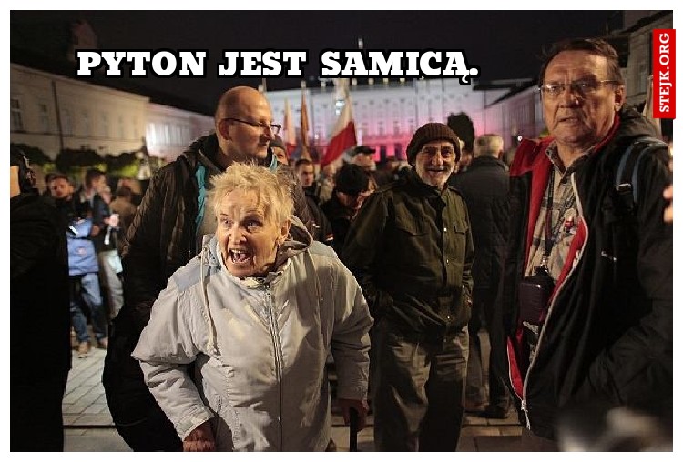 pyton jest samicą.