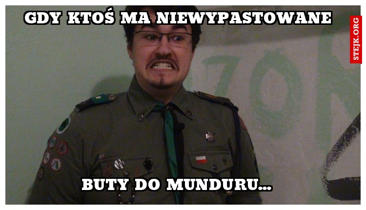 Gdy ktoś ma niewypastowane 