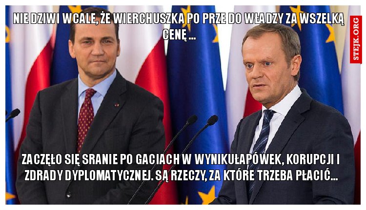 Nie dziwi wcale, że wierchuszka po prze do władzy za wszelką cenę ...