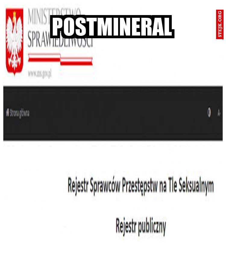 postmineral