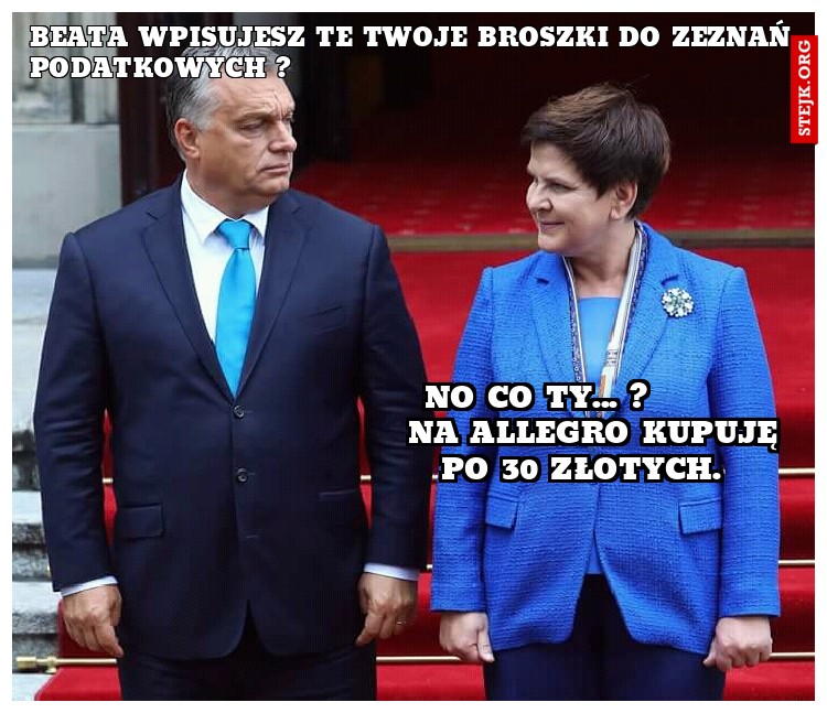 Beata wpisujesz te twoje broszki do Zeznań Podatkowych ?