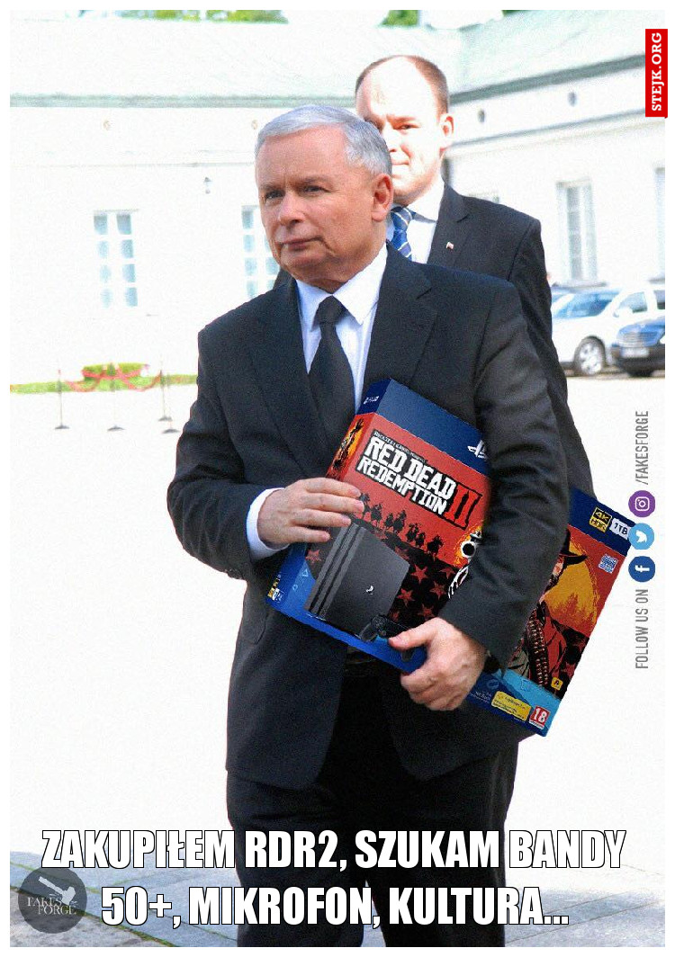 Zakupiłem RDR2, szukam bandy 50 , mikrofon, kultura...
