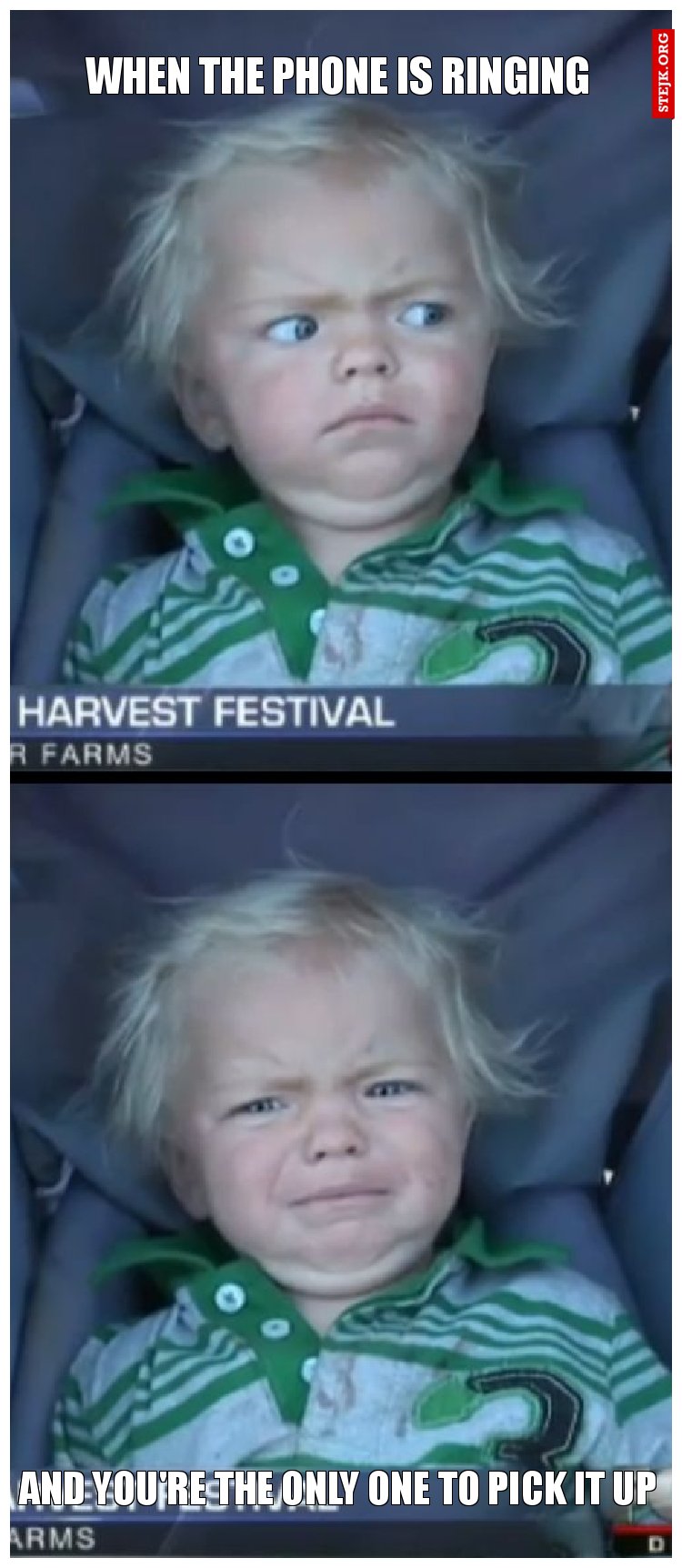when the phone is ringing