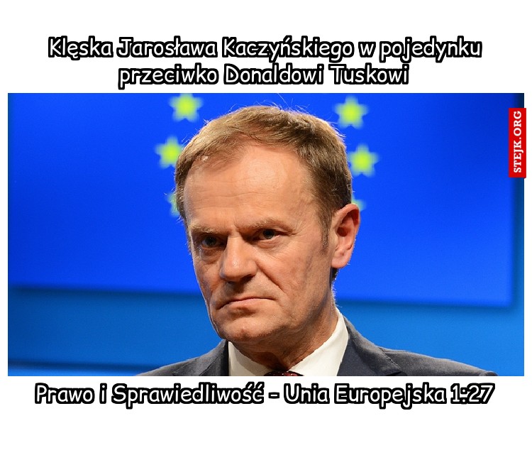 Klęska Jarosława Kaczyńskiego w pojedynku przeciwko Donaldowi Tuskowi