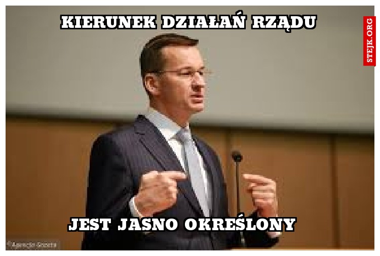 Kierunek działań rządu 