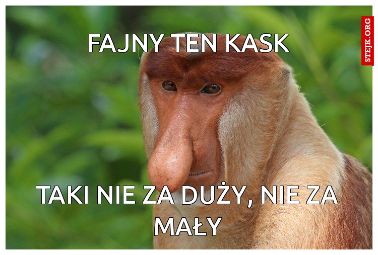 Fajny ten kask