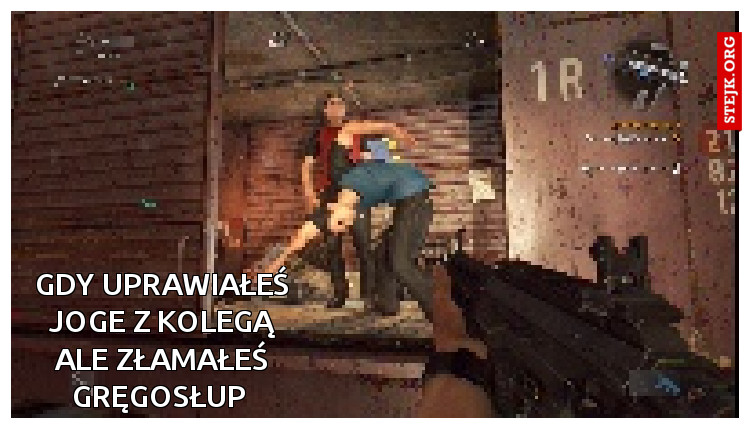 Gdy uprawiałeś joge z kolegą ale złamałeś gręgosłup 